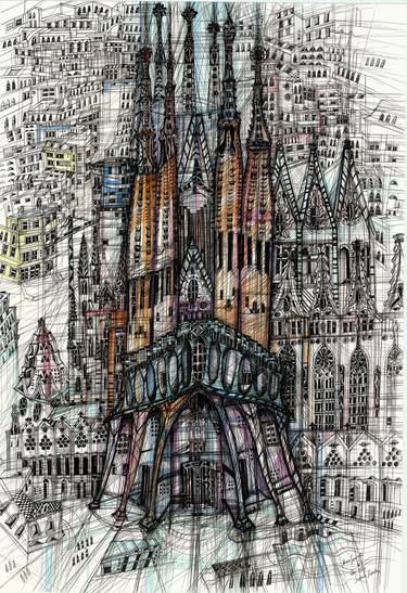 Print of Expressionism Cities Drawings by Maria Susarenko