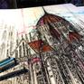 My new mixed-media drawing of amazing and spectacular Budapest is ready!
I love Budapest, for me it's one of the most inspiring European cities.
I love it's architectural cityscape, and I love it's gorgeous Hungarian Parliament Building.
I used acrylic paint, markers, graphic tools on a cardboard.
This artwork is framed in a black wooden frame.
It looks very unique in the interior.
