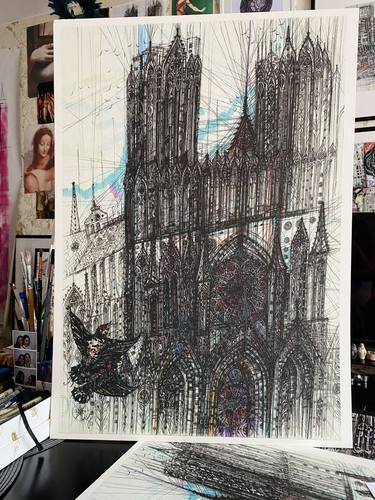 Reims Cathedral. Limited Edition Prints thumb