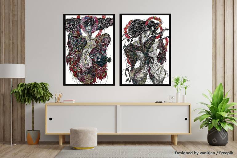 Original Figurative Nude Painting by Maria Susarenko