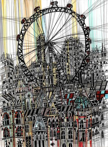 Print of Expressionism Cities Drawings by Maria Susarenko