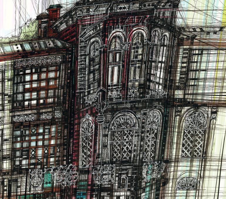 Original Architecture Drawing by Maria Susarenko