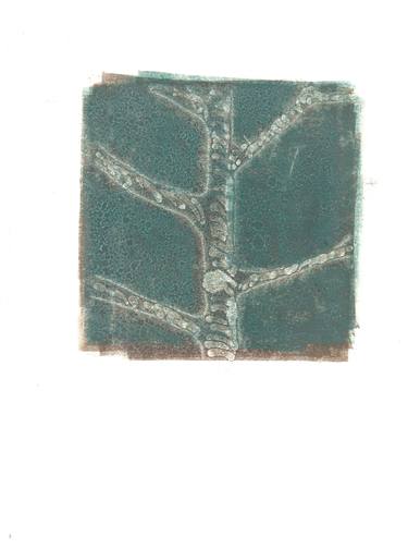 Original Abstract Nature Printmaking by Juul Rameau