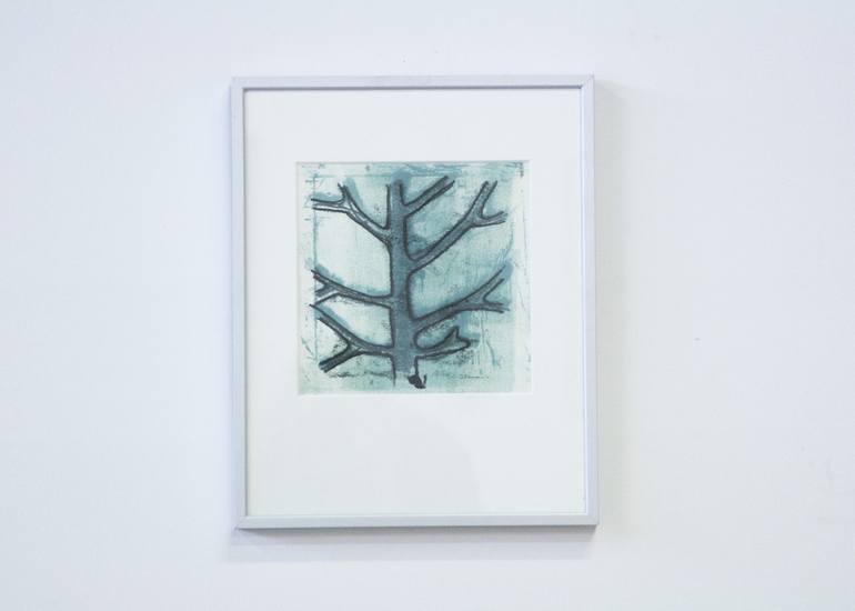 Original Abstract Nature Printmaking by Juul Rameau