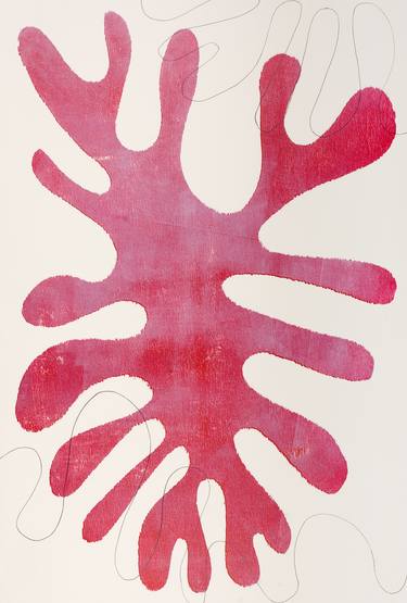 Original Abstract Nature Printmaking by Juul Rameau