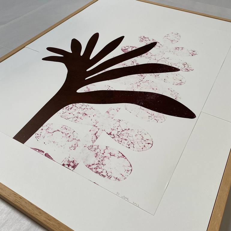 Original Abstract Nature Printmaking by Juul Rameau