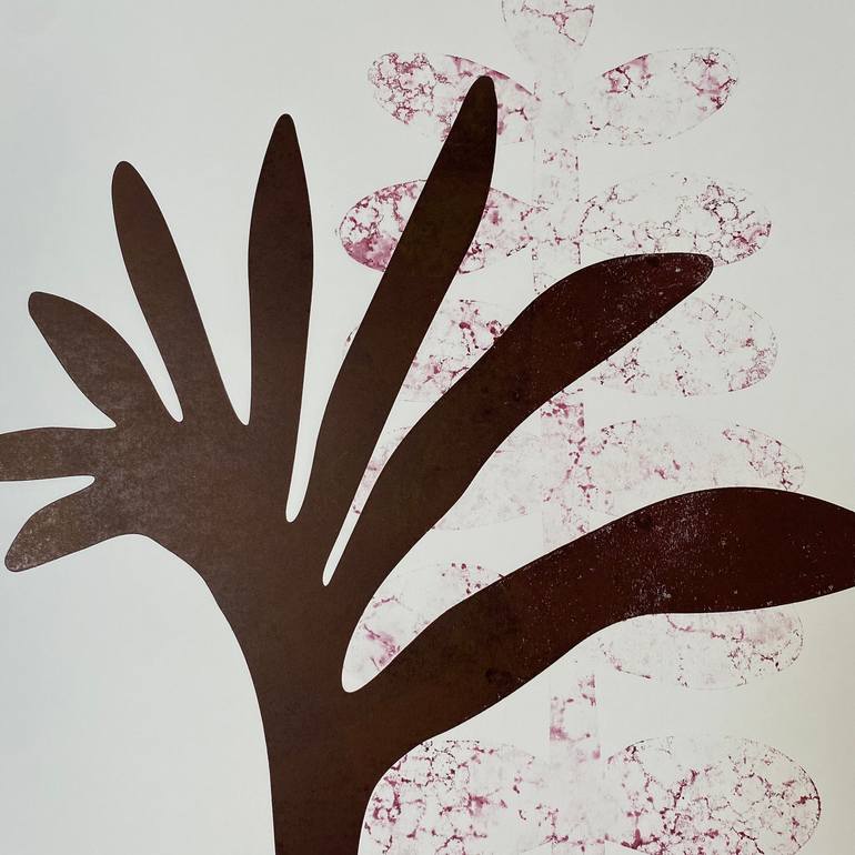 Original Abstract Nature Printmaking by Juul Rameau