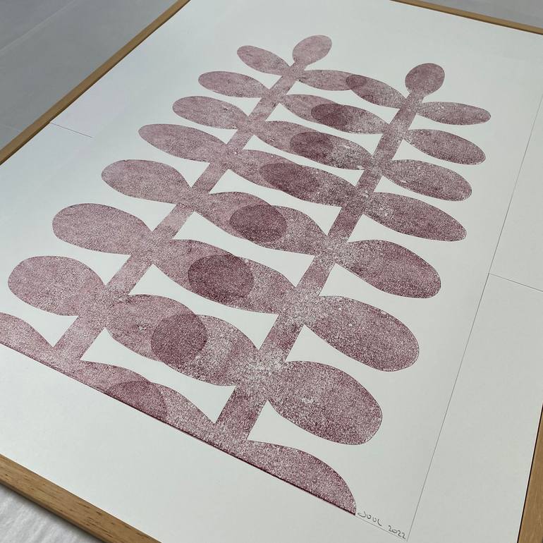 Original Abstract Nature Printmaking by Juul Rameau