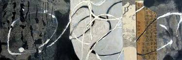 Original Black & White Abstract Mixed Media by Shirley Williams