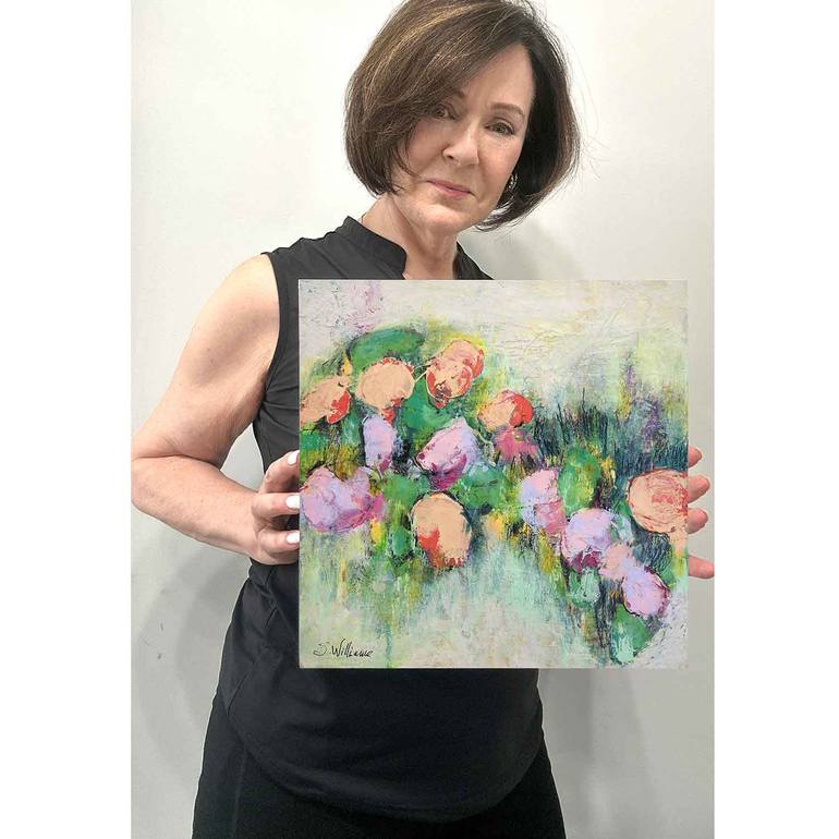 Original Abstract Expressionism Landscape Painting by Shirley Williams