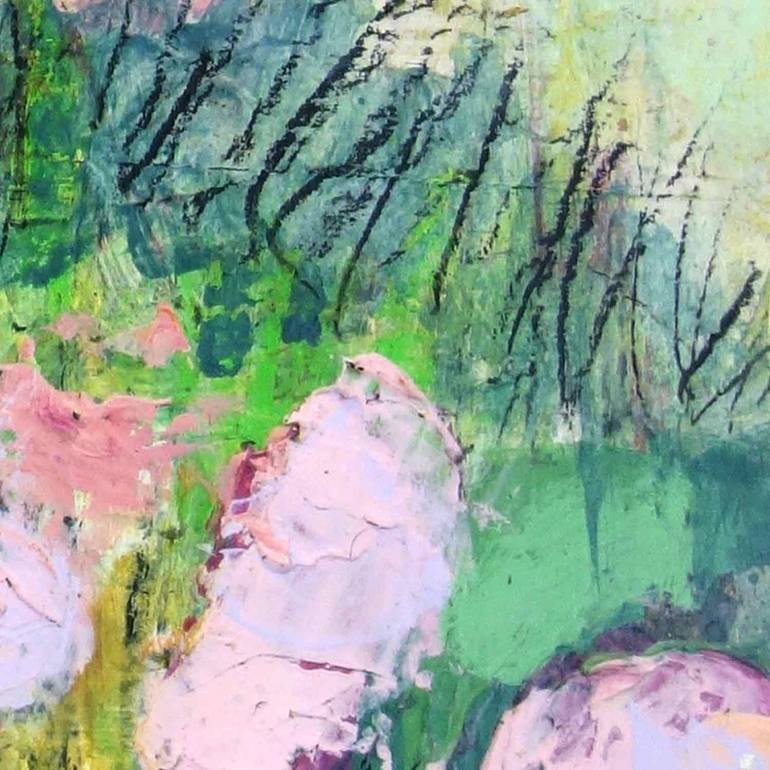 Original Abstract Expressionism Landscape Painting by Shirley Williams