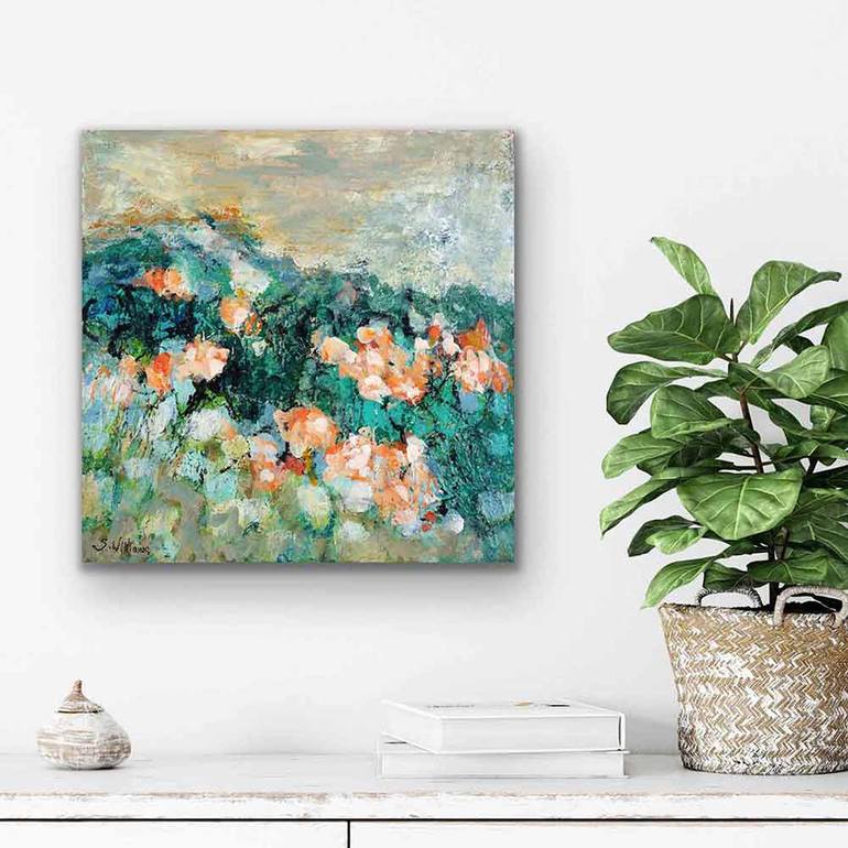 Original Abstract Expressionism Landscape Painting by Shirley Williams
