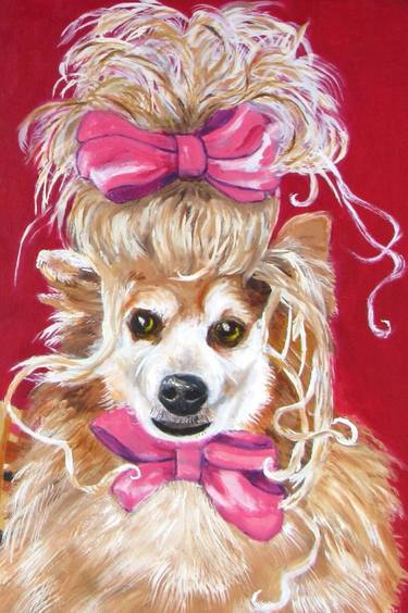 Print of Fine Art Dogs Paintings by Lisa Boyd