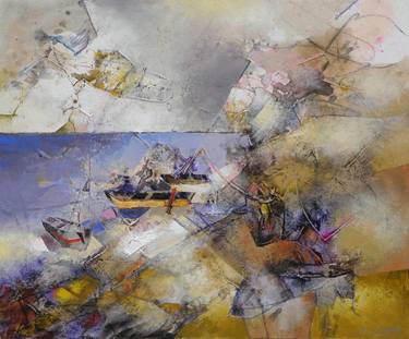 Print of Abstract Seascape Paintings by Ivan Gotsev