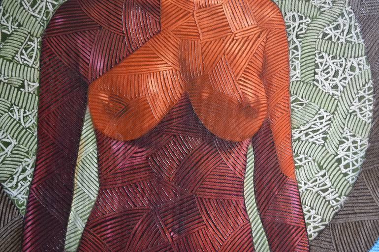 Original Figurative Nude Painting by Haydar Ekinek