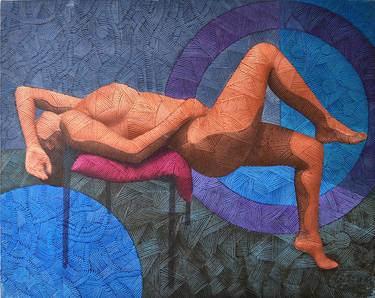 Print of Figurative Nude Paintings by Haydar Ekinek