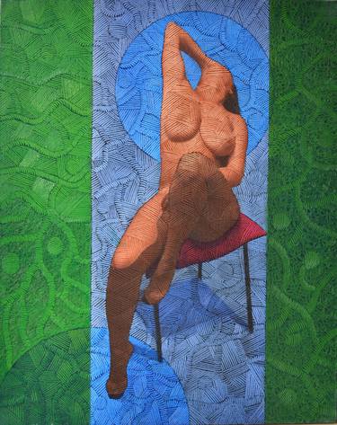 Print of Fine Art Nude Paintings by Haydar Ekinek