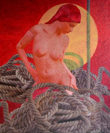 Print of Modern Nude Paintings by Haydar Ekinek