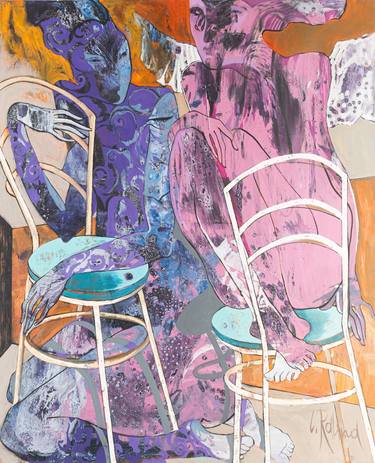 Original Fine Art Abstract Paintings by Yelena Ralina