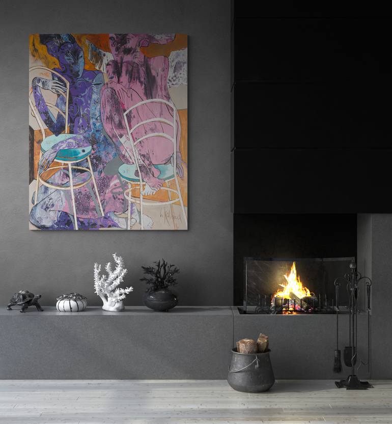 Original Art Deco Abstract Painting by Yelena Ralina