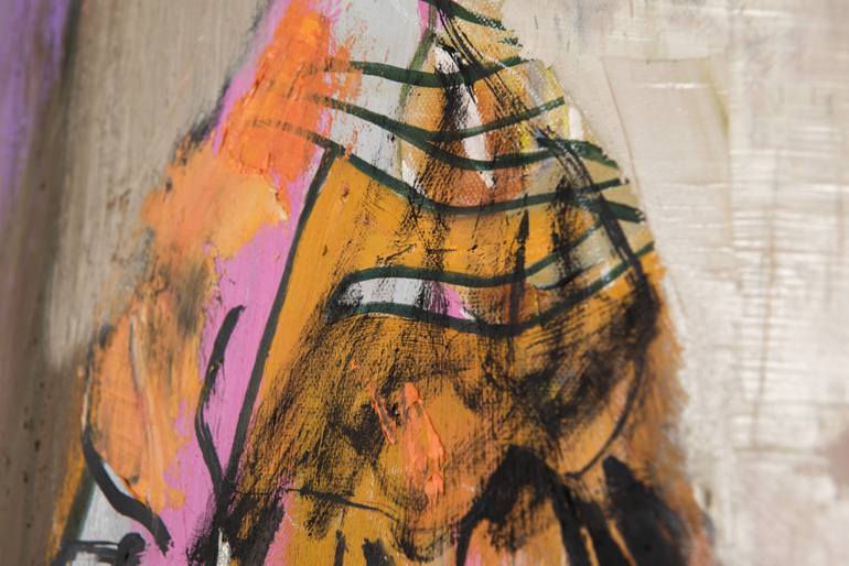 Original Abstract Botanic Painting by Yelena Ralina