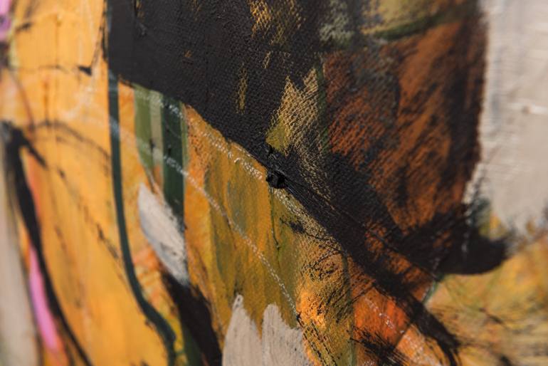 Original Abstract Botanic Painting by Yelena Ralina