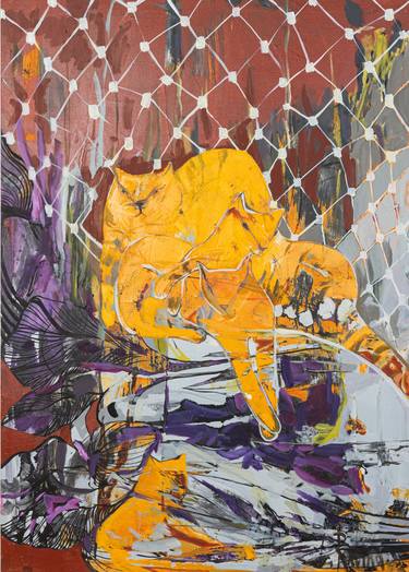 Print of Color Field Painting Animal Paintings by Yelena Ralina