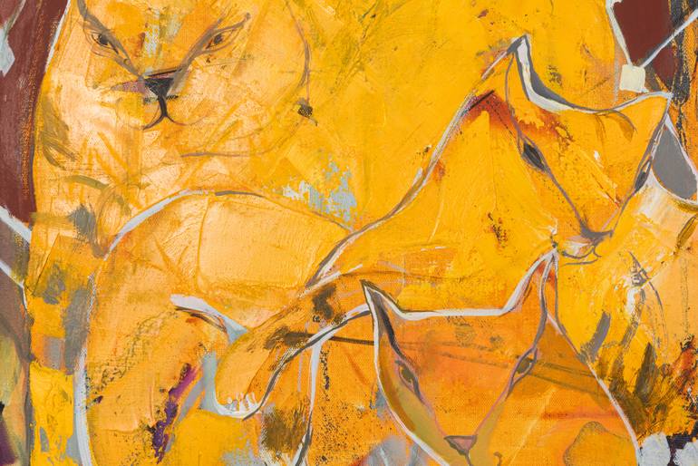 Original Color Field Painting Animal Painting by Yelena Ralina