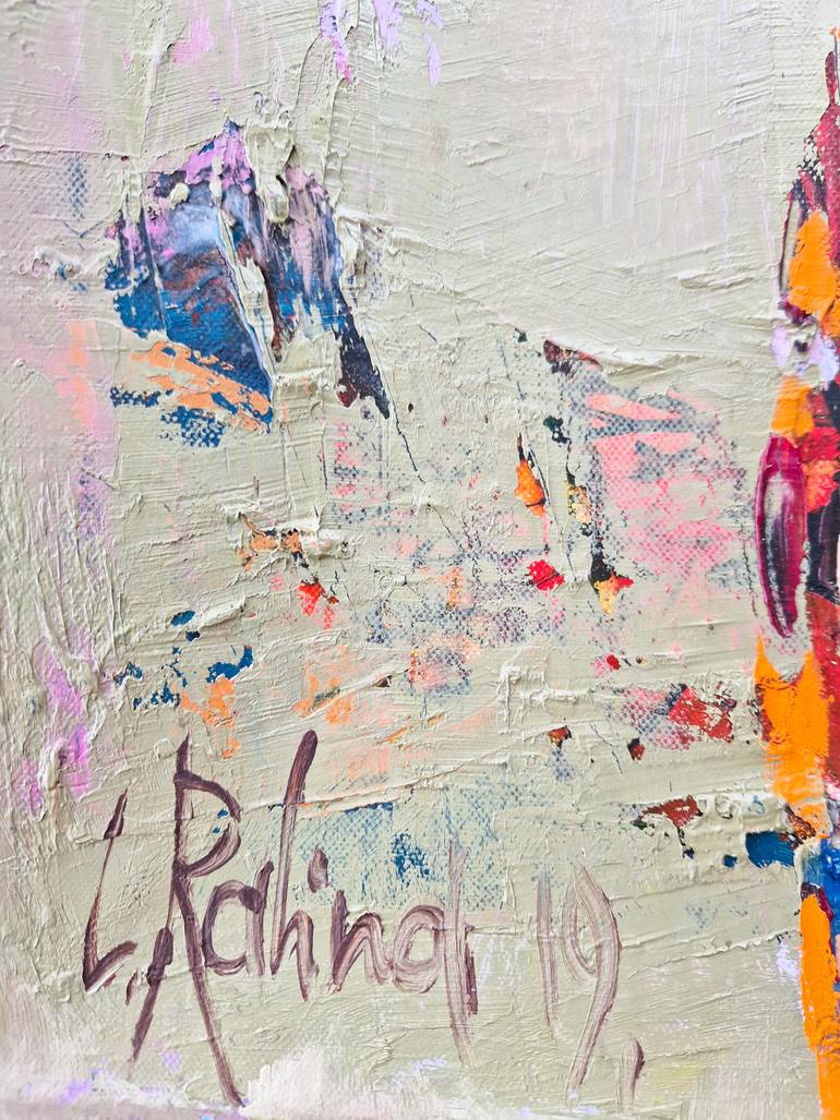 Original Abstract Floral Painting by Yelena Ralina