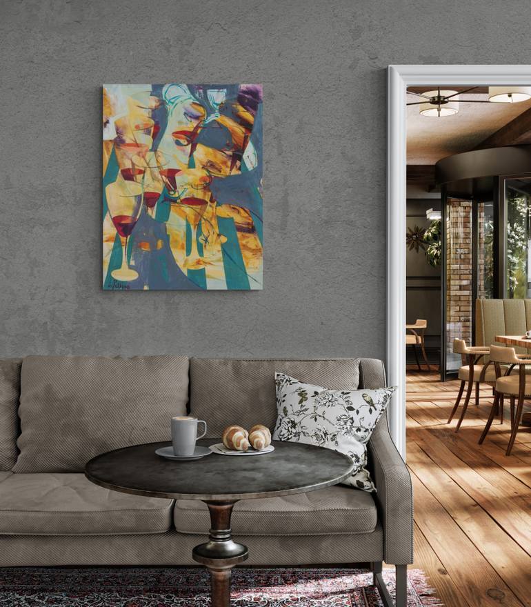 Original Abstract Expressionism Abstract Painting by Yelena Ralina