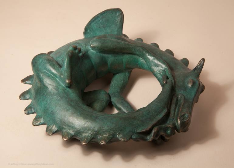 Original Figurative Fantasy Sculpture by Jeff And Ranja Dean