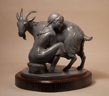 Original Figurative Animal Sculpture by Jeff and Ranja Dean