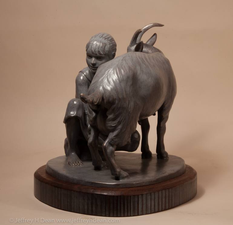 Original Figurative Animal Sculpture by Jeff and Ranja Dean
