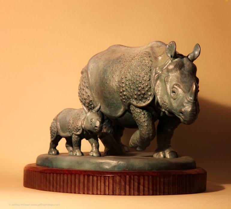 Original Figurative Animal Sculpture by Jeff And Ranja Dean