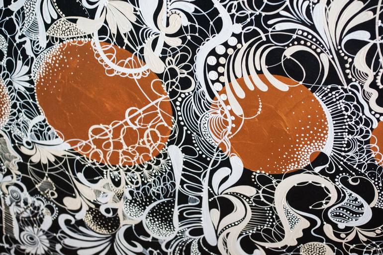 Original Art Deco Abstract Painting by Marija Bazarova