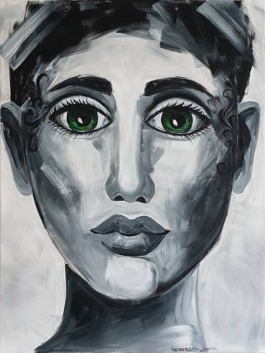 Print of Portraiture Portrait Paintings by Marija Bazarova