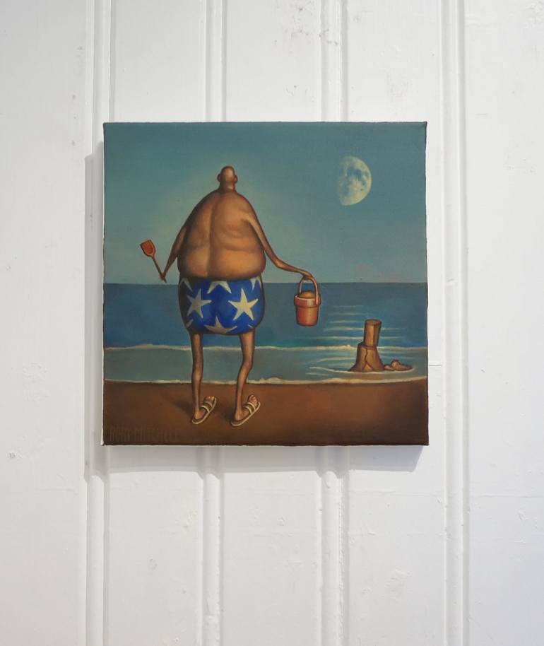 Original Beach Painting by Rory Mitchell