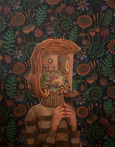 Print of Surrealism Portrait Paintings by Rory Mitchell