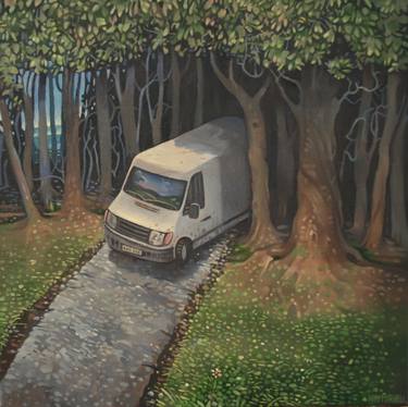 Original Figurative Automobile Paintings by Rory Mitchell
