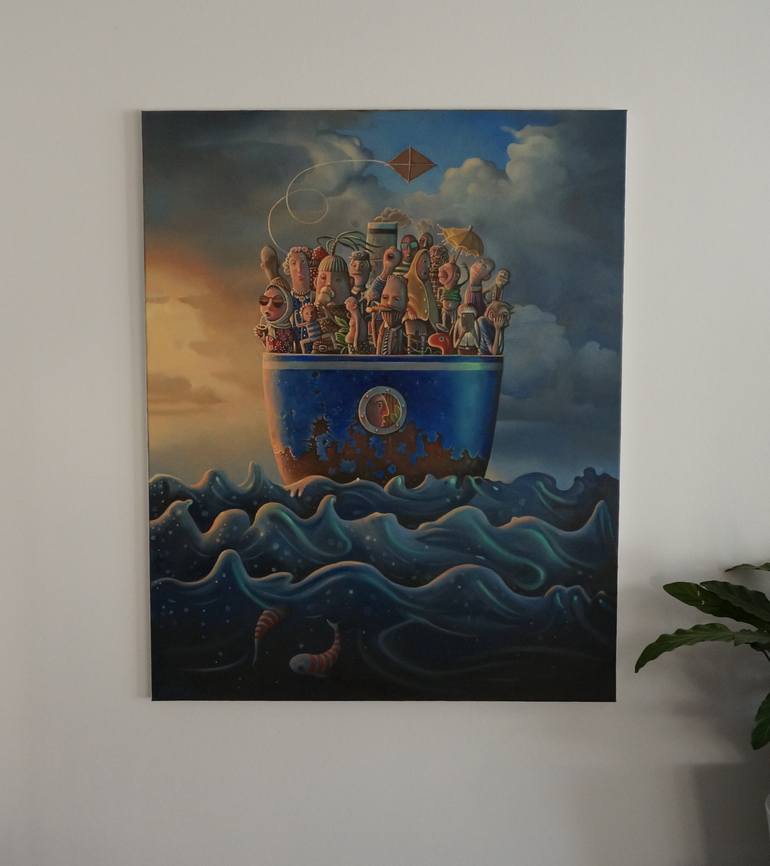 Original Boat Painting by Rory Mitchell