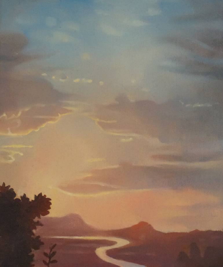 Original Expressionism People Painting by Rory Mitchell