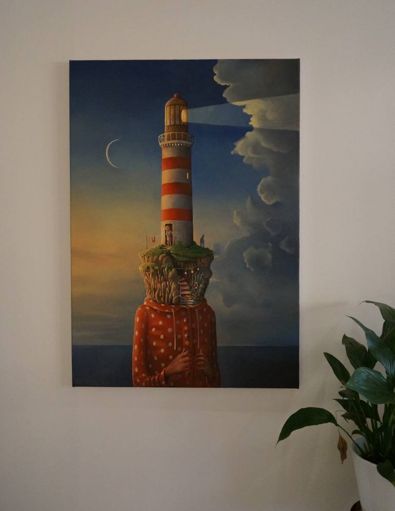 Original Expressionism People Painting by Rory Mitchell