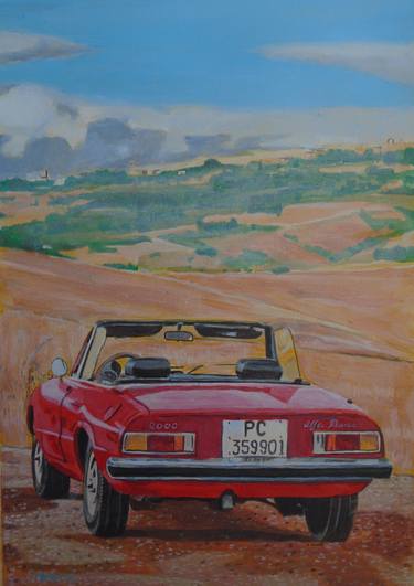 Print of Car Paintings by grigorios paidis