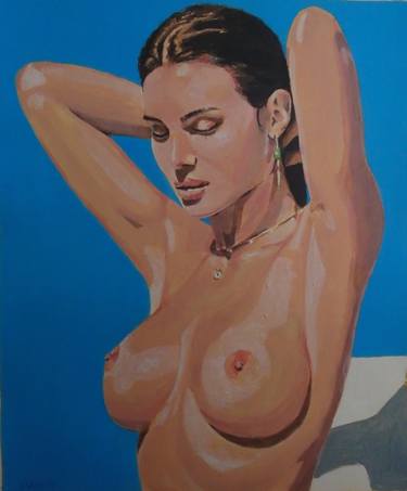 Print of Realism Nude Paintings by grigorios paidis