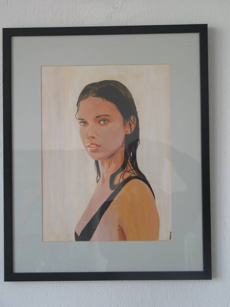 Original Realism Women Painting by grigorios paidis