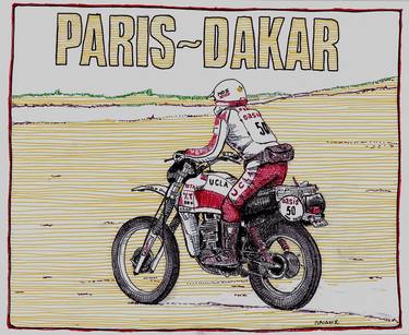 Print of Pop Art Bicycle Drawings by grigorios paidis