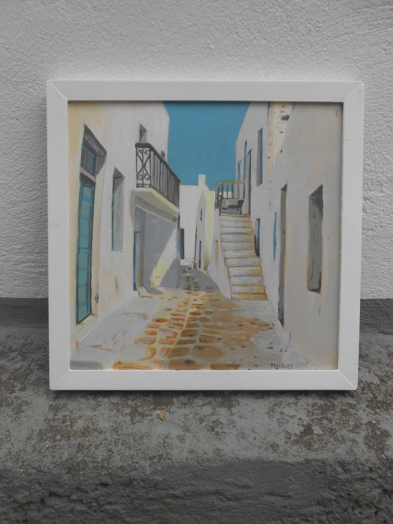 Original Minimalism Architecture Painting by Grigorios Paidis
