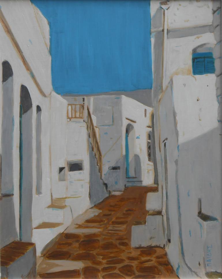 Print of Fine Art Architecture Paintings by Grigorios Paidis