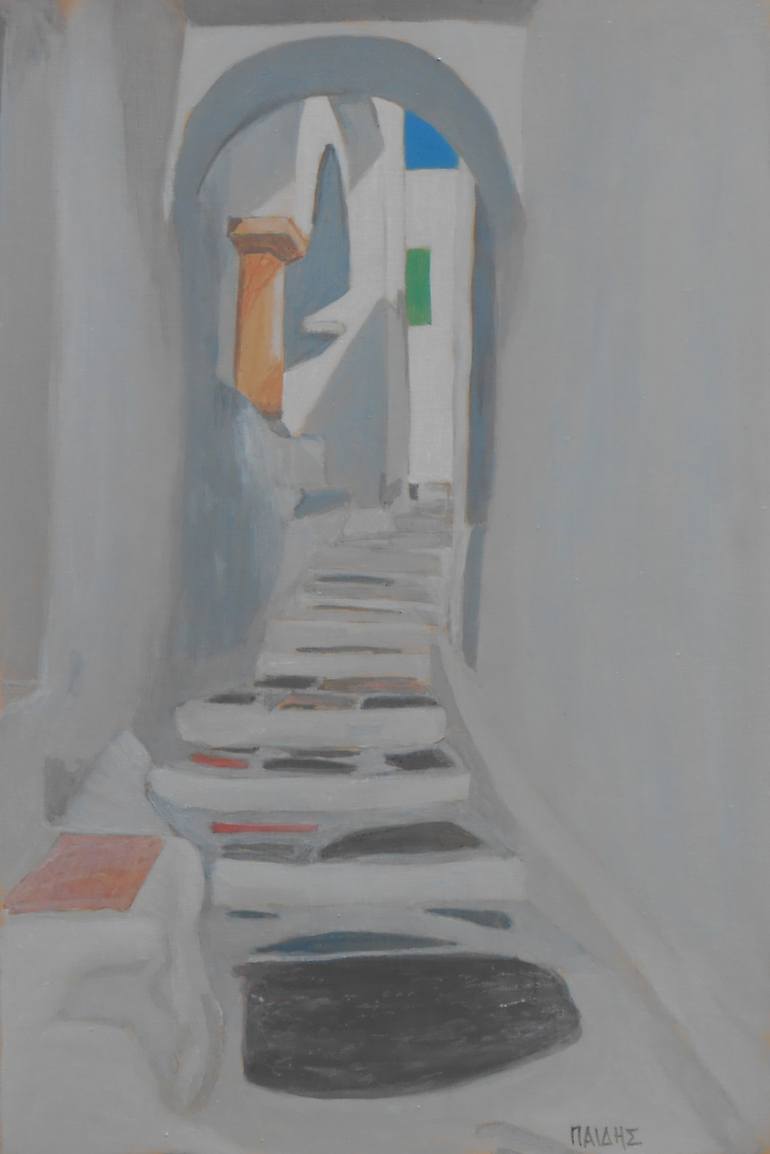 Print of Fine Art Architecture Paintings by Grigorios Paidis