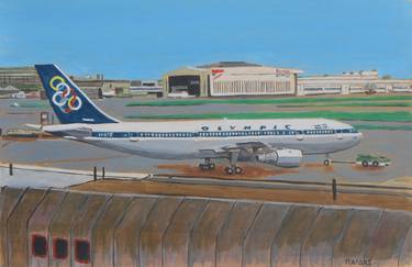 Print of Aeroplane Paintings by grigorios paidis
